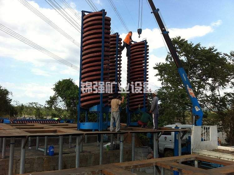 Fiberglass spiral chute